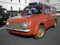 JDM RHD NISSAN USED FOR SALE 1989 Nissan PAO Orange Canvas top 5spd Very rare unit 