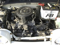 1990 Nissan Scargo van for sale : Engine bay view