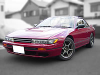 JDM STOCK NISSAN USED CARS 1989 S13 SILVIA Q'S CA18DET TURBO SWAPPED MODIFIED DRIFT ENGINE CAR  FOR SALE EXPORT FROM JAPAN TO CANADA AUSTRALIA